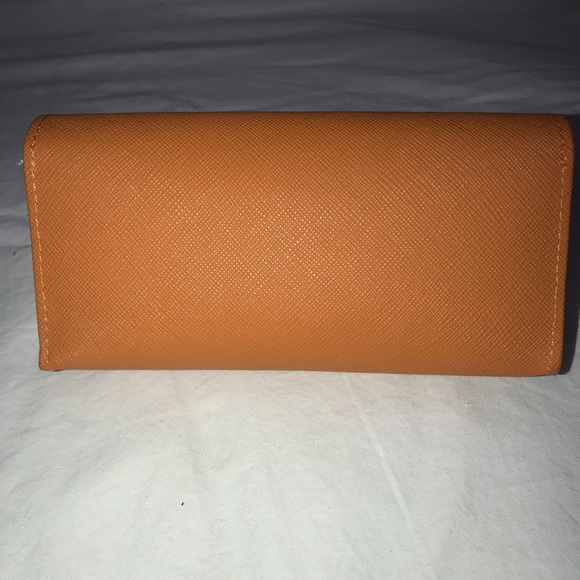 Tory Burch Sun Glass Case Holder Orange - Picture 2 of 3